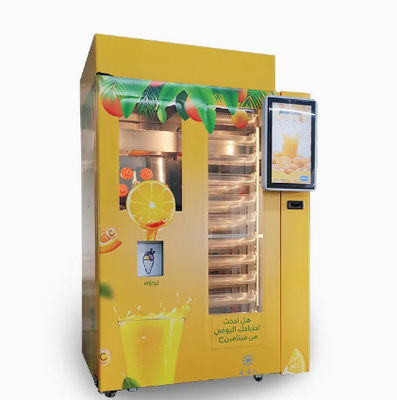 Fruta natural Juice Unmanned Vending Machine 24 horas de servicio del uno mismo exprimido recientemente