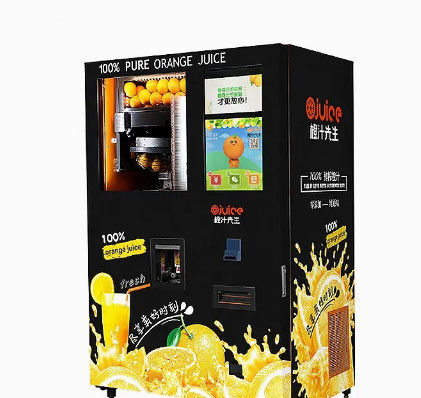 Recipiente del reactor del PLC de Juice Vending Machine 800W de la fruta fresca de Saimon para el aeropuerto