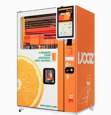 El QR Code inalámbrico da fruto Juice Vending Machine 220V - 240V 50Hz Frost refrescado aire libremente