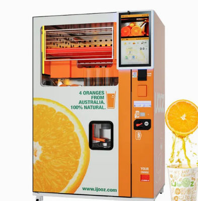 El QR Code inalámbrico da fruto Juice Vending Machine 220V - 240V 50Hz Frost refrescado aire libremente