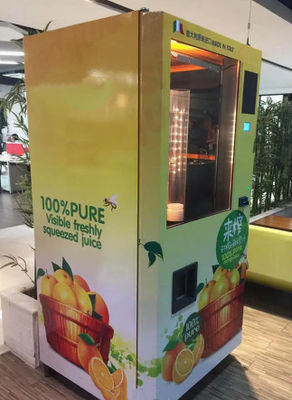 Máquina expendedora comercial Juice Stainless Steel Multi Payment anaranjado del negocio
