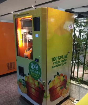 Máquina expendedora comercial Juice Stainless Steel Multi Payment anaranjado del negocio