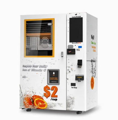 Máquina anaranjada eléctrica automática del exprimidor de la máquina expendedora comercial al por menor de la fruta