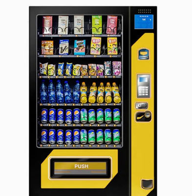 24 horas del uno mismo del servicio de máquina expendedora Juice With Card Reader anaranjado de la tienda