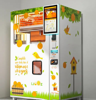 Bill Acceptor 800W Juice Vending Machine With Canopy automático