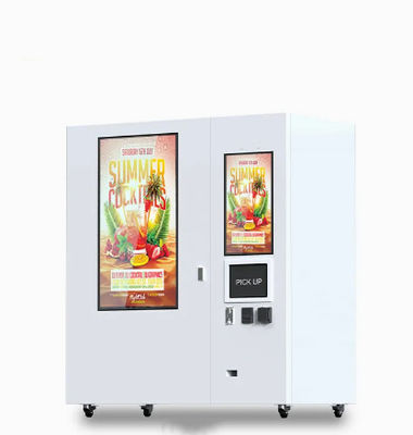 Venta al por menor elegante de la comida anaranjada universal de Juice Vending Machine Automatic Freezing