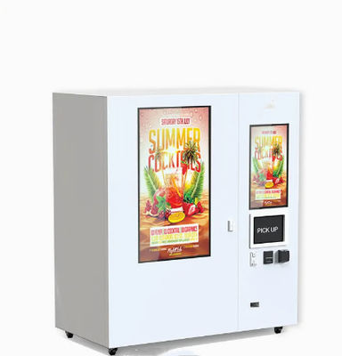 Venta al por menor elegante de la comida anaranjada universal de Juice Vending Machine Automatic Freezing
