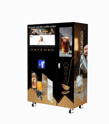 Supermercados completamente automáticos al aire libre interiores de Juice Vending Machine For Malls