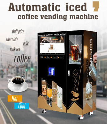 Supermercados completamente automáticos al aire libre interiores de Juice Vending Machine For Malls