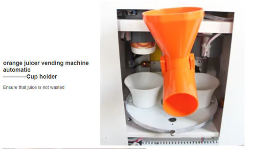 CE automático 1500W de la máquina expendedora anaranjada fresca del Juicer certificado