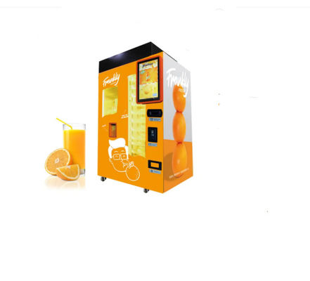 La máquina anaranjada fresca de acero inoxidable del apretón modificó la fruta para requisitos particulares Juice Vending Machine