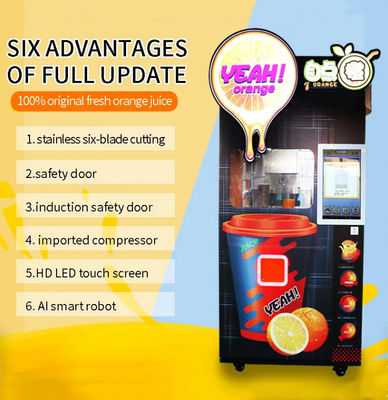 Máquina expendedora fresca helada congelada de Juice Vending Machine Automatic Orange Apple
