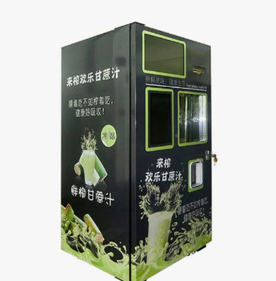 Máquina expendedora combinada Bill Coin Operated Fresh Sugar Cane Machine de la fruta