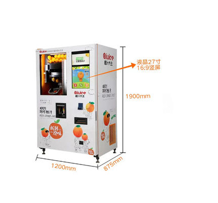 Pago fresco anaranjado de la tarjeta de la moneda de TA01 Juice Vending Machine Automatic Cash