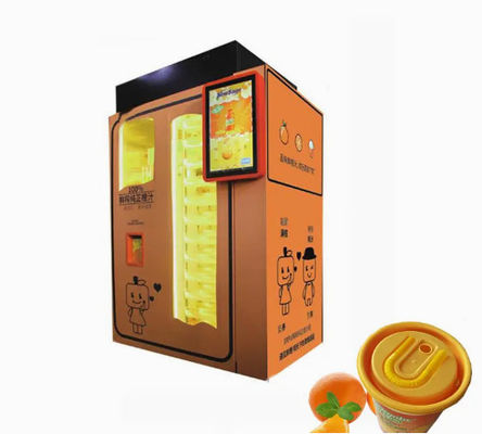 Máquina anaranjada automática de Juice Squeezer Outdoor Drink Vending del centro comercial