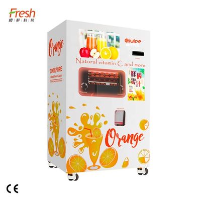 Máquina automática de venta de jugos de bajo ruido de 55dB Sistema de iluminación LED de material metálico