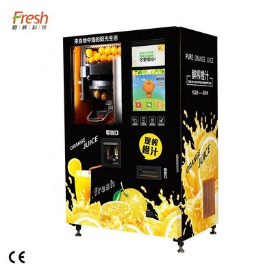 Máquina automática de venta de jugo de metal de 800W con rango de temperatura de 0 a 10 °C