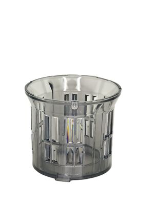 HJ303 extractor de jugo de masticación lenta de color gris plateado con una calavera ancha de 155 mm para piña entera, motor de 200 W, taza de jugo de 1000 ml, <70 dB operación silenciosa