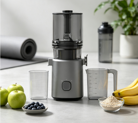 Fresco Smart HJ303 extra-ancho de masticación lenta exprimidora   El exprimidor que maneja una piña entera (y toda su familia) con 155 mm chute, 2400 ml Hopper, 200W Prensa en frío y autolimpieza