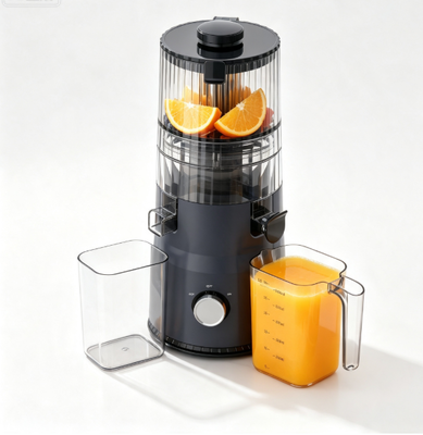 Fresco Smart HJ103 Compacto Zumo de masticación lenta   Perfecto para apartamentos, casas rodantes y casas pequeñas con 135 mm de ancho, 200W de prensa en frío y autolimpieza
