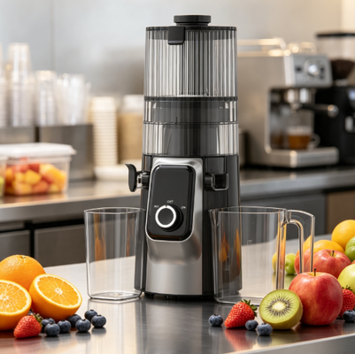 Licuadora Lenta Inteligente HJ102C - La Licuadora Que Hace Que lo Saludable Tenga un Gran Sabor con 3 Velocidades Ajustables, Boquilla Ancha de 135 mm, Prensado en Frío de 200 W y Autolimpieza