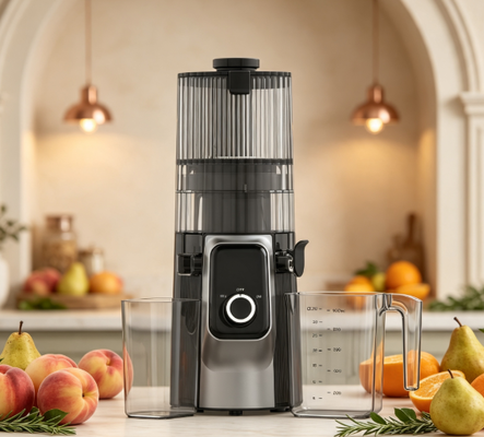 Licuadora Lenta Inteligente HJ102C Fresh – La Licuadora Que Lleva el Mercado de Agricultores a Tu Cocina con 3 Velocidades Ajustables, Boquilla Ancha de 135 mm, Prensado en Frío de 200 W y Autolimpieza