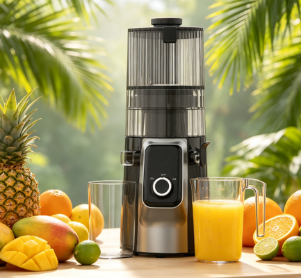 Licuadora Lenta Inteligente HJ102C Fresh – La Experiencia de Licuado Definitiva con 3 Velocidades Ajustables, Boca Ancha de 135mm, Prensado en Frío de 200W y Autolimpieza
