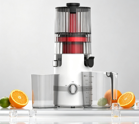 Fresco Smart HJ102B Exprimidor de masticación lenta Su atajo a una familia más saludable con una calavera de 135 mm, prensa en frío de 200 W, autolimpieza y bloqueo de seguridad inteligente
