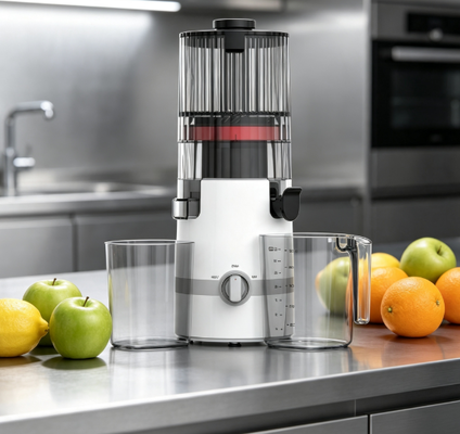 Licuadora de Prensado Lento Inteligente HJ102B – La Mejora Saludable para la Cocina que Tu Familia Merece con Tubo de 135mm, Prensado en Frío de 200W, Autolimpieza y Bloqueo de Seguridad