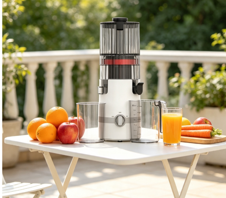 Licuadora Lenta Inteligente HJ102B Fresh Smart – La Estación de Jugos Frescos de Tu Familia con Boquilla de 135 mm, Prensado en Frío de 200 W, Autolimpieza y Diseño con Bloqueo a Prueba de Niños