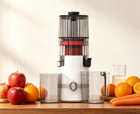 Licuadora Lenta Inteligente HJ102B Fresh – La Fabricante de Jugos Diaria con Seguridad Inteligente, Tolva de 135 mm, Prensado en Frío de 200 W y Autolimpieza para Familias Saludables