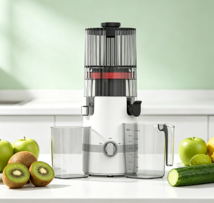 Licuadora Lenta Fresh Smart HJ102B Fácil de Limpiar — Diseño Desmontable de 3 Piezas con Cámara sin Colador