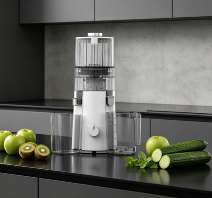 Fresco Smart HJ102A Exprimidor de masticación lenta   135 mm de ancho, 55 RPM Presión en frío, autolimpieza, libre de BPA, motor de 200W