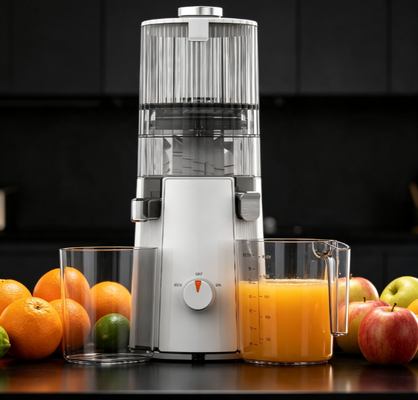 Licuadora Lenta Premium Fresh Smart HJ102A Lista para Regalar – Boquilla Ancha de 135 mm, Tecnología de Prensado en Frío de 55 RPM, Libre de BPA con Empaque de Lujo y Libro de Recetas, Regalo Saludable Perfecto para Familiares y Amigos