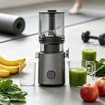 Fresco Smart HJ303 Routine Slow Masticating Juicer Tan sencillo que se convierte en rutina