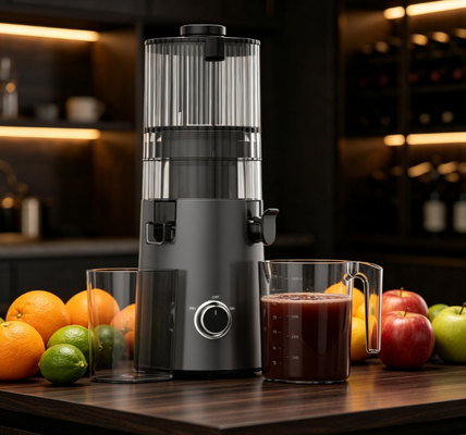 Fresco Smart HJ103 Honest Slow Masticating Juicer sin publicidad, sólo jugo.