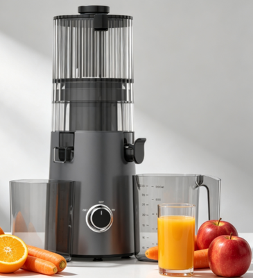 Fresco Smart HJ103 Exprimidor de masticación lenta   135mm Gran chute, motor de 200W, libre de BPA, diseño fácil de limpiar