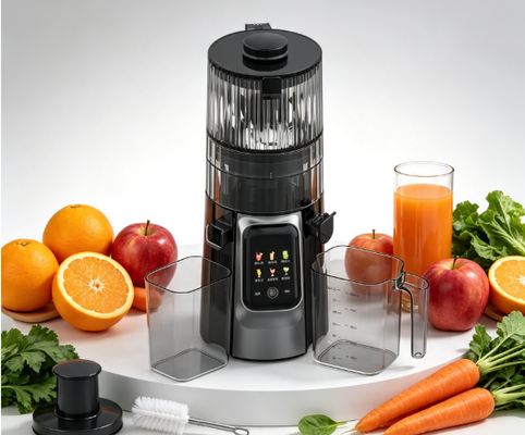 Exprimidor de prensa en frío multifunción HJ102D con modos de ajuste de fruta suave y dura