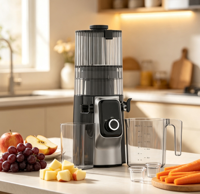 Control ergonómico de 116° Exprimidor de masticación lenta HJ102C Tazas de gran capacidad