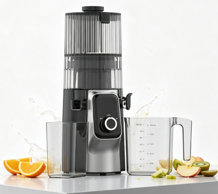 Fácil limpieza de 3 partes Juicer lento HJ102C, boca ancha máquina de jugo de manzana entera
