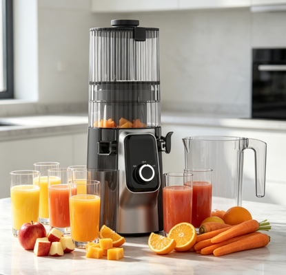 Licuadora Extractora HJ102C de 200W con Motor DC, Fácil Desmontaje, Licuadora para Frutas y Verduras en Casa